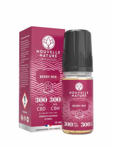 ELIQUIDE BERRY MIX 300MG CBD 300MG CBN NOUVELLE NATURE