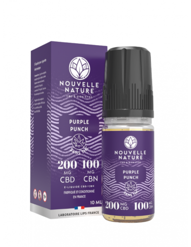 ELIQUIDE PURPLE PUNCH 200MG CBD 100MG CBN NOUVELLE NATURE