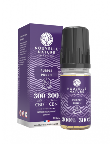 ELIQUIDE PURPLE PUNCH 300MG CBD 300MG CBN NOUVELLE NATURE